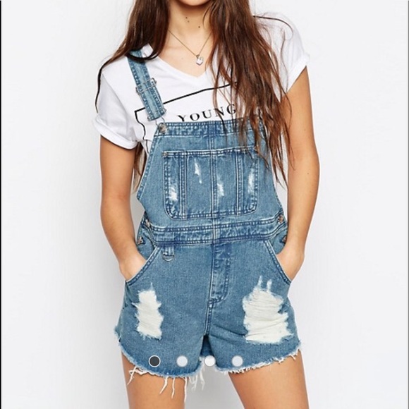 ASOS Other - 🎉Sale ASOS mid wash destroyed denim overalls